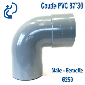 COUDE PVC 87°30 MF D250