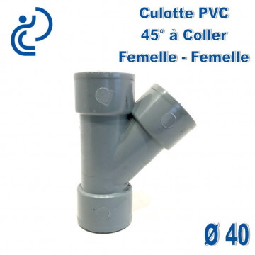 CULOTTE PVC 45° FF D40