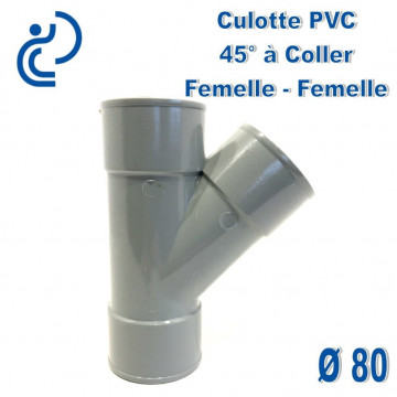 CULOTTE PVC 45° FF D80