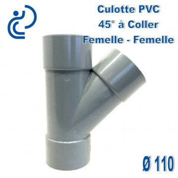 CULOTTE PVC 45° FF D110