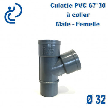 CULOTTE PVC 67°30 MF D32