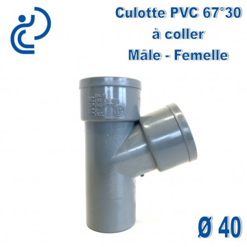 CULOTTE PVC 67°30 MF D40