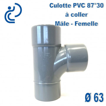 CULOTTE PVC 87.30° MF D63
