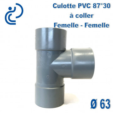 CULOTTE PVC 87.30° FF D63 