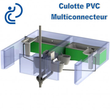Culotte Multi-Connecteur D100/50-50-40 PVC NF Me