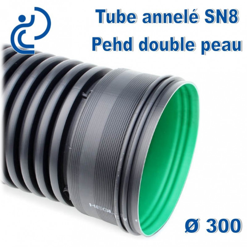 Tube PVC pour assainissement SN8, 3m, Ø 160 mm 