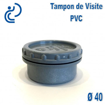 TAMPON DE VISITE PVC D40 M
