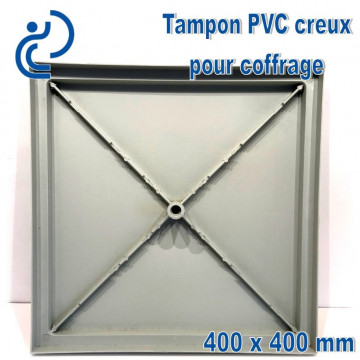 Tampon PVC creux pour Coffrage 40x40