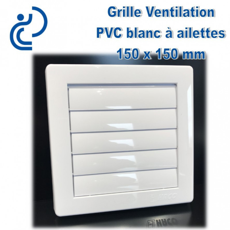 GRILLE DE VENTILATION REGLABLE D75-125 EN PVC BLANC