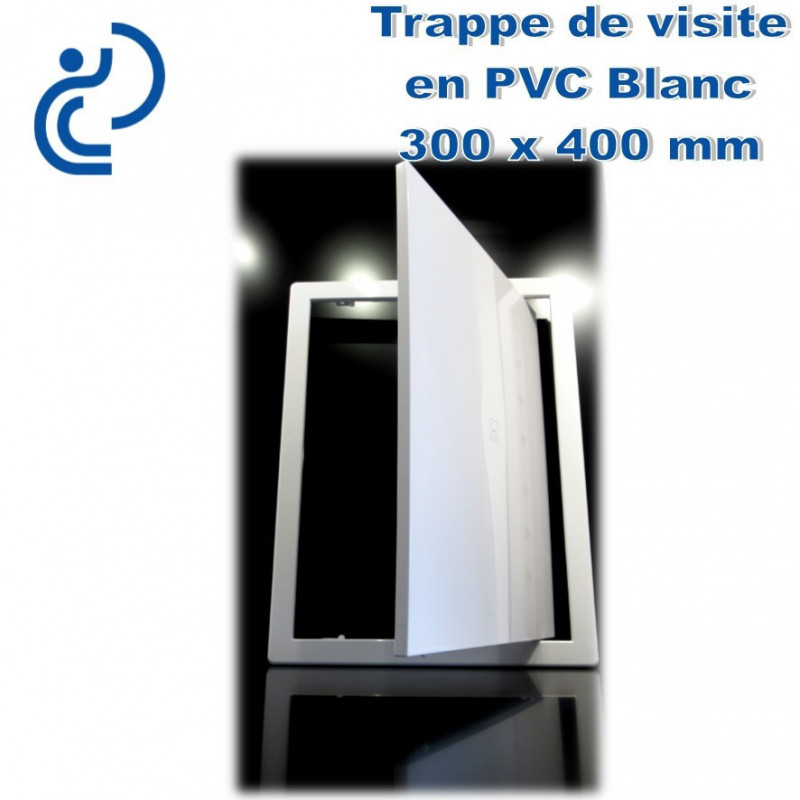 Trappe de visite acier laqué blanc -Plâtre 300x300