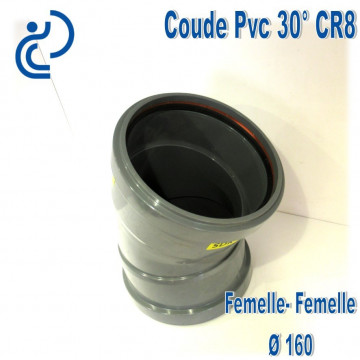 Coude pvc CR8 30° D160 FF