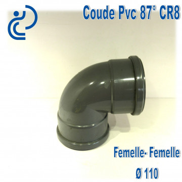 Coude pvc CR8 87° D110 FF
