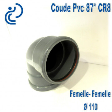 Coude pvc CR8 87° D110 FF