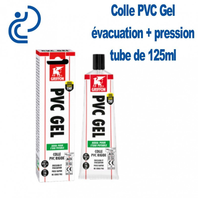 Colle canalisation rigide PVC - évacuation ou sous pression - en gel