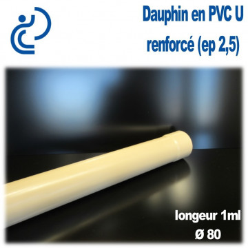 Dauphin PVC Droit sable D80 1ml
