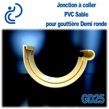 JONCTION PVC SABLE A COLLER POUR GOUTTIERE GD25