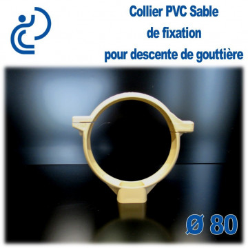 COLLIER DE GOUTTIERE PVC SABLE D80