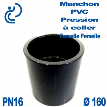 Manchon PVC Pression D160 PN16 à coller