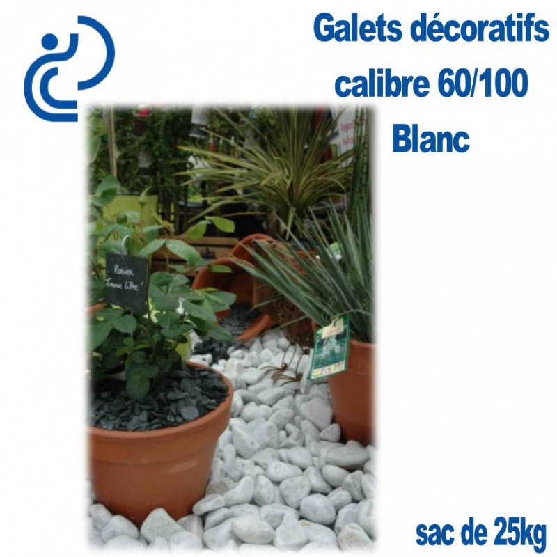 GALETS BLANCS 30/60 & 40/60 • Galets décoratifs • Pierres naturelles