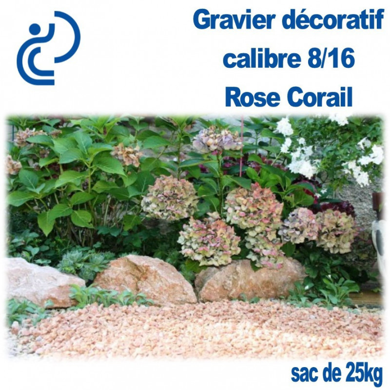 Gravier marbre rose 8/14 décoratif - Direct agrégats