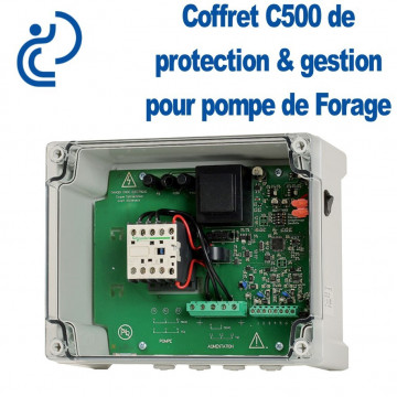 Coffret de Protection / Gestion pour pompe de forage C500