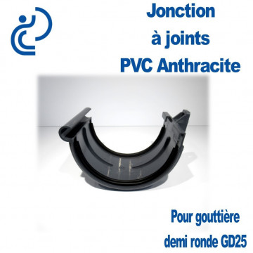JONCTION PVC A JOINTS ANTHRACITE