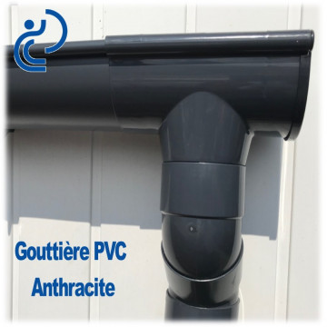 Gouttière PVC anthracite