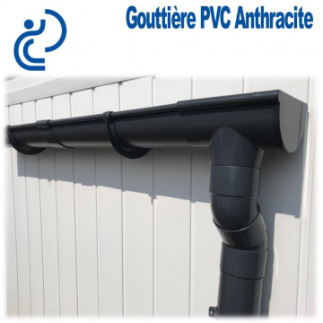 COLLIER DE GOUTTIERE PVC ANTHRACITE
