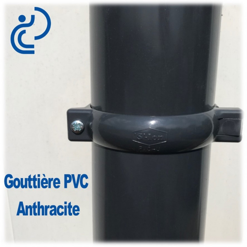 COLLIER DE GOUTTIERE PVC ANTHRACITE