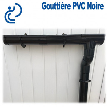 CULOTTE GOUTTIERE PVC  NOIRE 45°