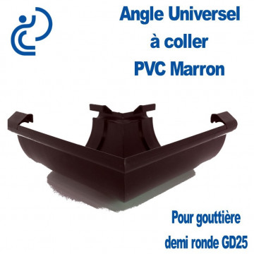 ANGLE UNIVERSEL EN PVC POUR GD25 MARRON
