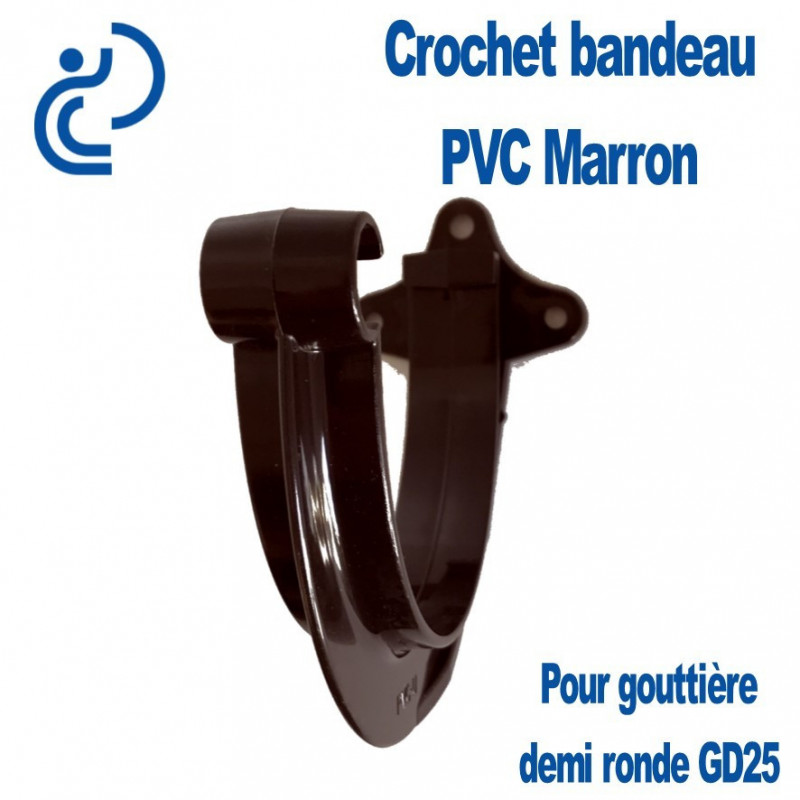 CROCHET BANDEAU PVC MARRON