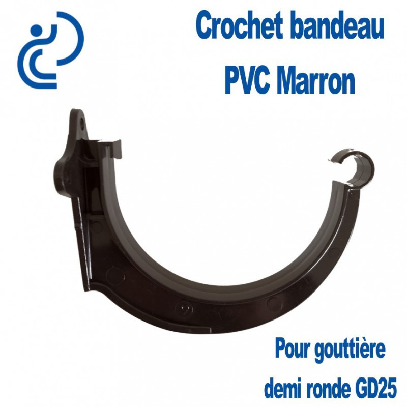 CROCHET BANDEAU PVC MARRON