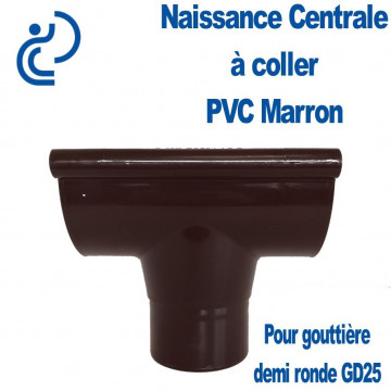 Naissance Centrale à Coller en PVC Marron Pour GD25