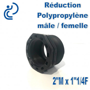 Réduction Polypro 2" Mâle x 1"1/4 Femelle