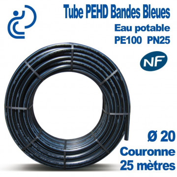 TUBE PEHD BB NF couronnes 25ml D20