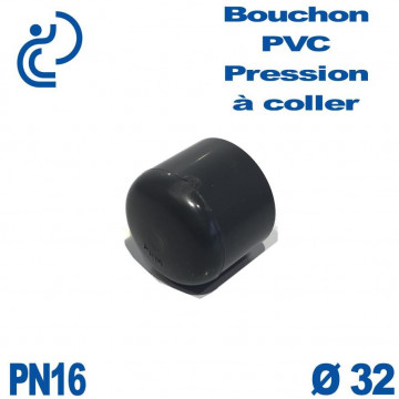 Bouchon Femelle PVC Pression D32 PN16 à coller