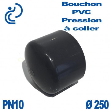 Bouchon Femelle PVC Pression D250 PN10 à coller