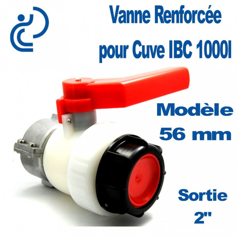 Vanne pour cuve 1000L B56mm 2