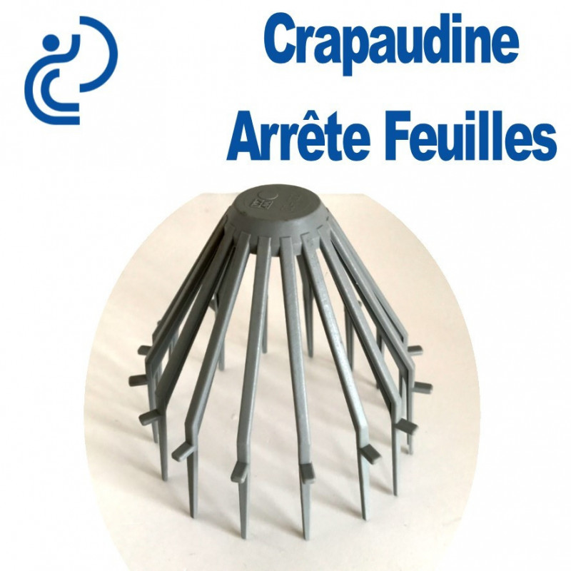 Crapaudine métal stop feuilles pour gouttière - D80/100 