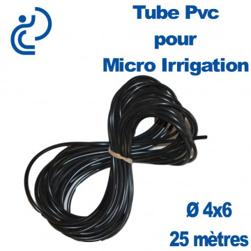 MICRO TUBE 4X6 EN PVC SOUPLE couronnes 25ml