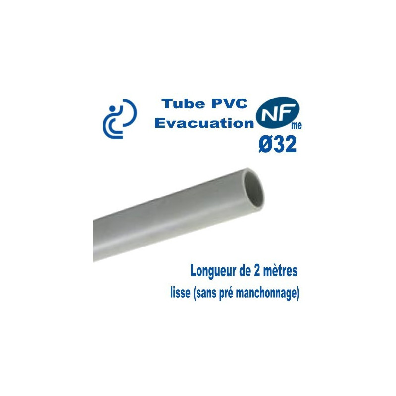 Tube PVC NF LST Ø45 Gaine Télécom longueur 6 mètres