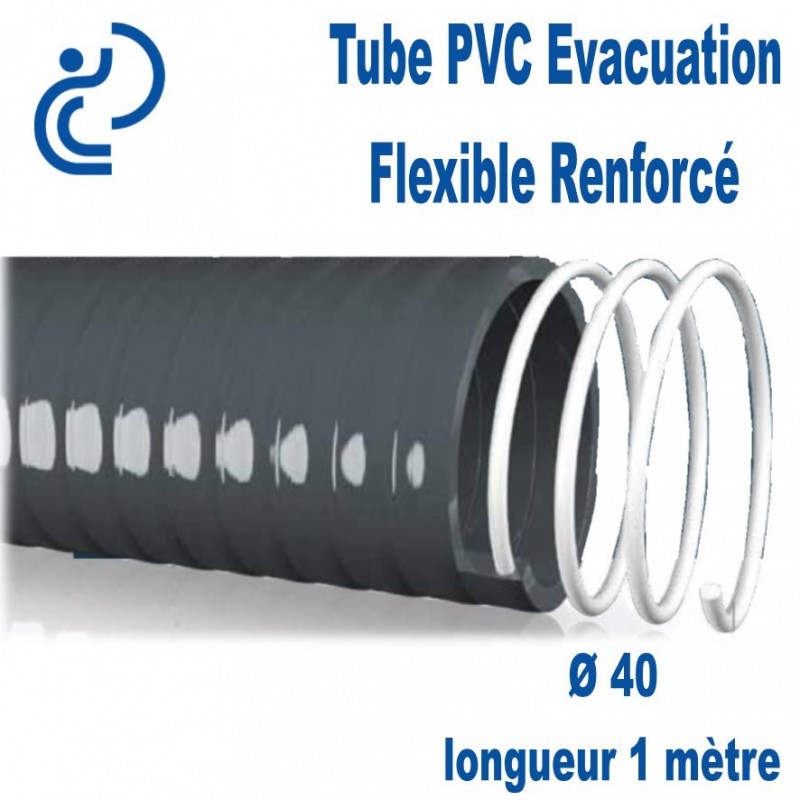 anzapack 855665 V – 1 mètre de Tuyau de PVC flexible de 40 mm. : :  Bricolage
