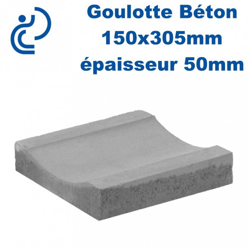 Goulotte Béton 150x305 mm épaisseur 50mm