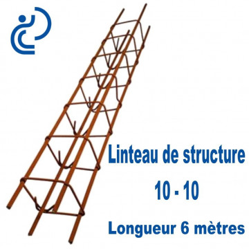Linteau de Structure Quadrangulaire 10-10 Longueur 6 mètres