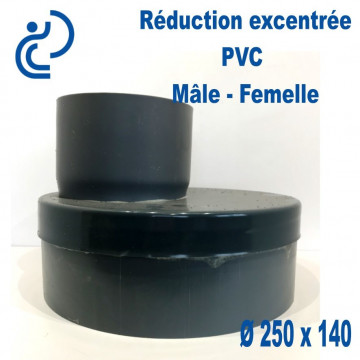 REDUCTION EXCENTREE PVC 250X140 MF