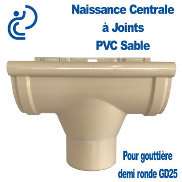 NAISSANCE CENTRALE A JOINTS EN PVC SABLE POUR GD25