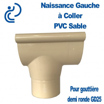 NAISSANCE GAUCHE A COLLER EN PVC SABLE POUR GD25