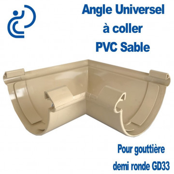 Angle Universel en PVC Sable à Coller pour GD33