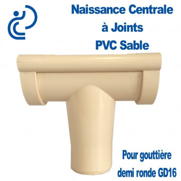 Naissance centrale à Joints en PVC Sable pour GD16